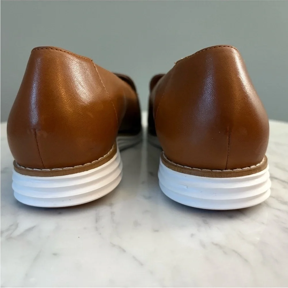 Cole Haan OriginalGrand C Buckle Loafers Brown Leather Comfort Flats 6.5B NWT